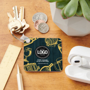 Personalisieren Sie das Thema "Business Dark Green Schlüsselanhänger