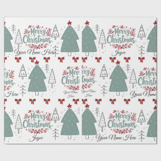 Personalisieren Sie das Weihnachtswrapping Paper, Geschenkpapier