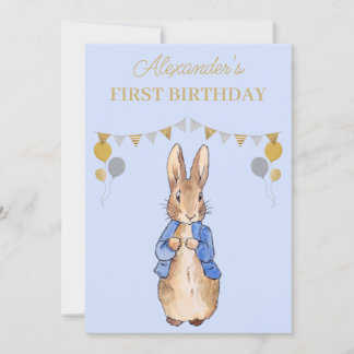Personalisieren Sie den 1. Geburtstag Peter des Ka Einladung