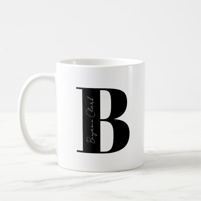 Personalisieren Sie den Anfang mit B Kaffeetasse (Links)