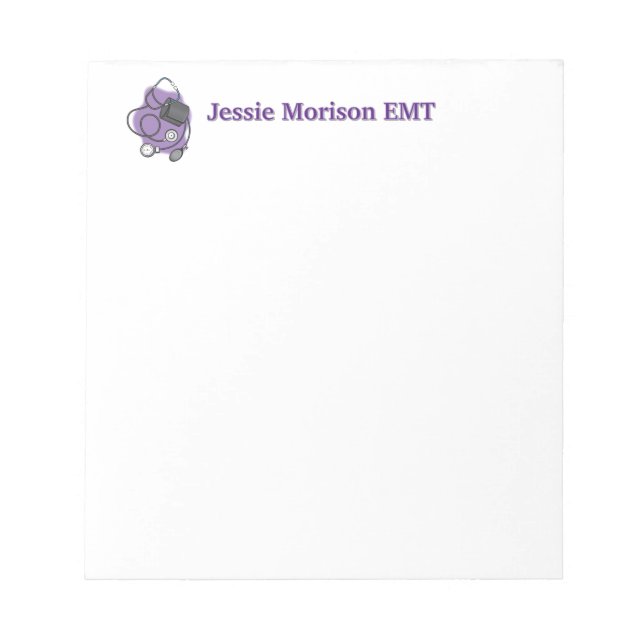 Personalisieren Sie den Arzt Notizblock (Vorderseite)