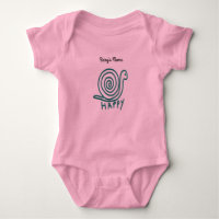 Personalisieren Sie den Babynamen Säugling Snail B