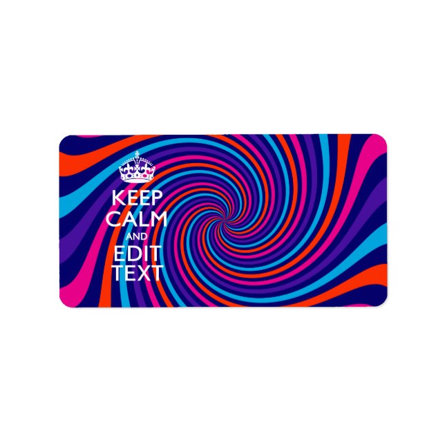 Personalisieren Sie den Behalten Beruhigungstext a Adressaufkleber (Vorne)