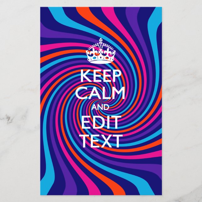 Personalisieren Sie den Behalten Beruhigungstext a Flyer (Vorne)