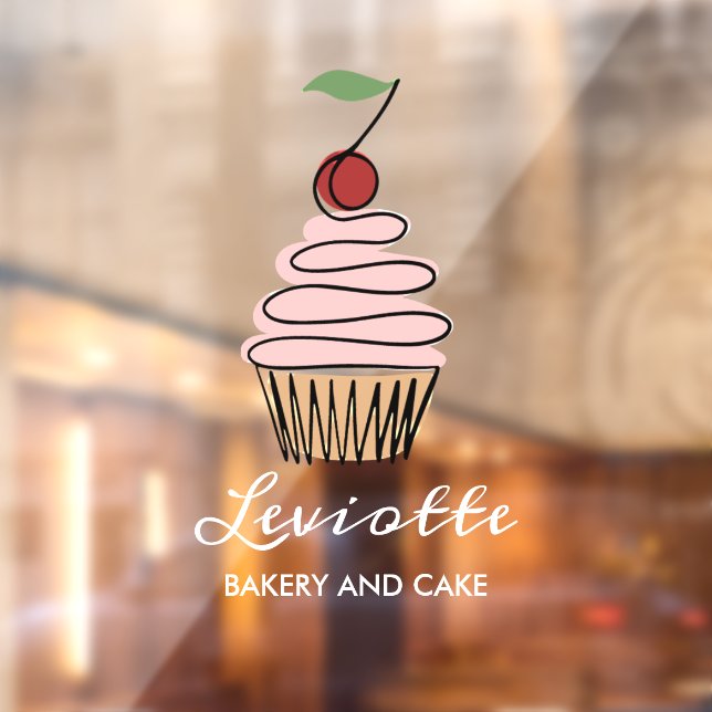 Personalisieren Sie den Cupcake Bakery Shop mit we Fensteraufkleber (Blatt 2)