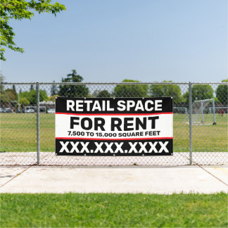 Personalisieren Sie den Einzelhandelsraum für Miet Banner