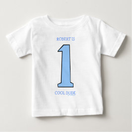 Personalisieren Sie den ersten Geburtstag Baby Son Baby T-shirt