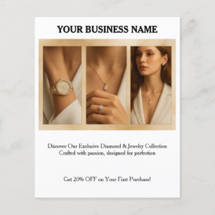 Personalisieren Sie den Flyer für das Business-Mar