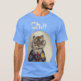 Personalisieren Sie den Fun Chill Tiger T - Shirt