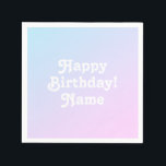 Personalisieren Sie den Geburtstag mit Namen und F Serviette<br><div class="desc">Personalisieren Sie personalisieren Sie w/ Name und Foto Geburtstagspapier Napkins Passen Sie es an, personalisieren Sie es mit Ihrem Namen und Ihrem Foto, oder mit jedem Farbhintergrund, den Sie gewollt haben, können Sie auch die vorhandene hellblaue Hintergrundfarbe behalten, wählen Sie! Karo der Erholung der Auflistung für die Abstimmung der Elemente....</div>