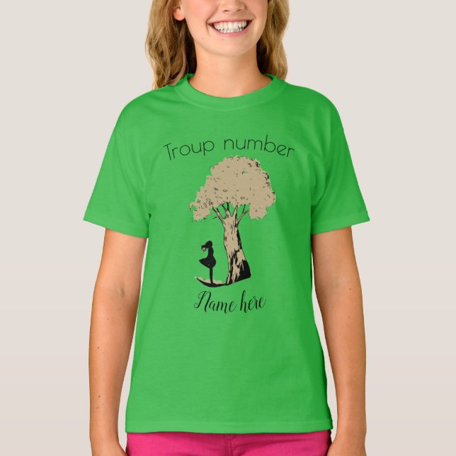 Personalisieren Sie den Girl Scout-T - Shirt (Vorderseite)