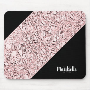 Personalisieren Sie den Glitzer für die Rose-Gold- Mousepad