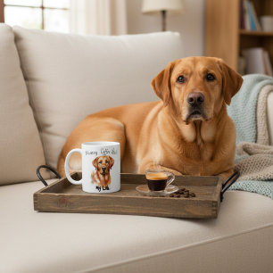Personalisieren Sie den Goldenen Labrador. Mug Kaffeetasse