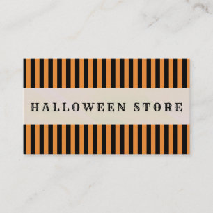Personalisieren Sie den Halloween Store Pumpkin Pa Visitenkarte