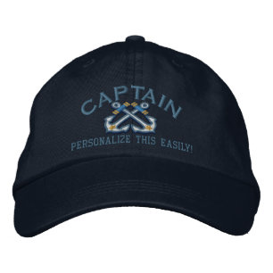 Personalisieren Sie den Hauptmann für den Namen Na Bestickte Baseballkappe