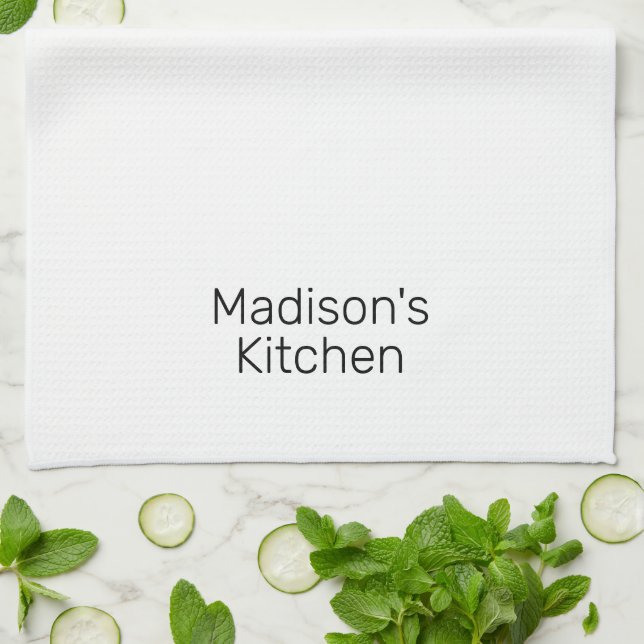 Personalisieren Sie den Individuelle Name-Familien Geschirrtuch (Gefaltet)