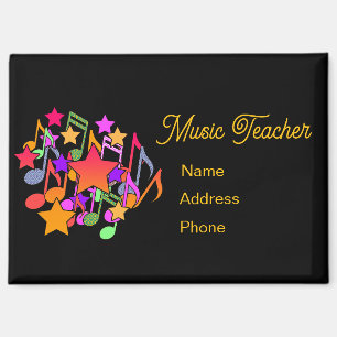 Personalisieren Sie den Musiklehrer für Werbung Magnet