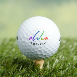 Personalisieren Sie den Namen Aloha Tropical Hawai Golfball
