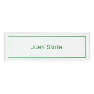 Personalisieren Sie den Namen auf moderne minimale Namenschild