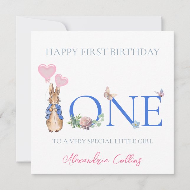 Personalisieren Sie den Namen des Kindes Peter 1.  Karte (Vorderseite)