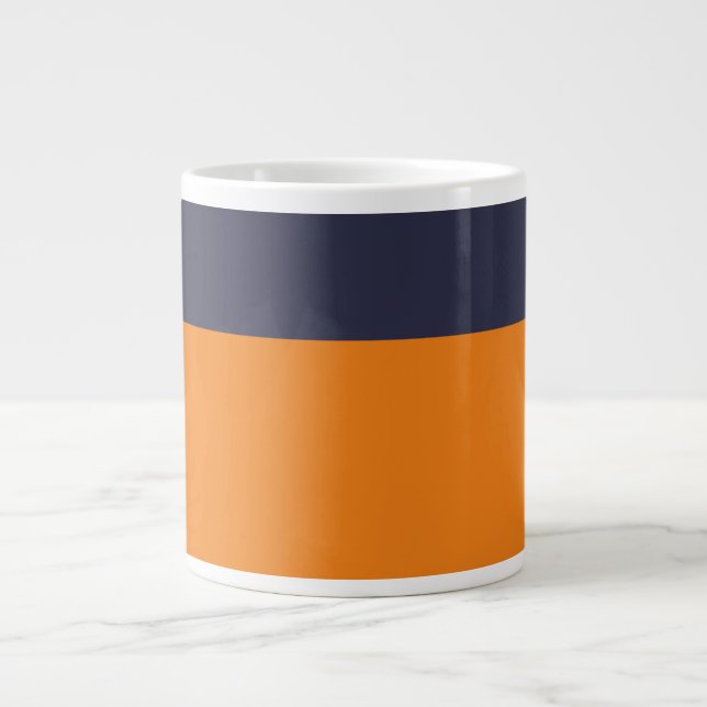 Personalisieren Sie den Namen des Orange- und Mari Jumbo-Tasse (Vorderseite)