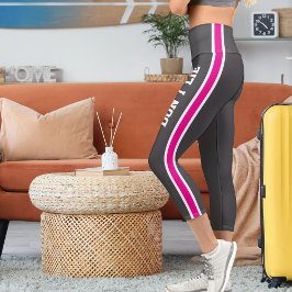 Personalisieren Sie den Namen für den benutzerdefi Capri Leggings
