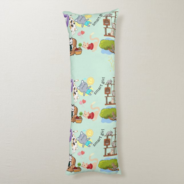 Personalisieren Sie den Namen für Sie oder Ihr Kin Seitenschläferkissen (Rückseite (Vertikal))