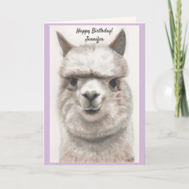 Personalisieren Sie den Namen Geburtstagskarte Feiertagskarte