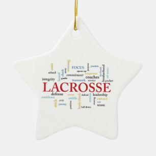 Personalisieren Sie den Namen Lacrosse Coach mithi Keramik Ornament