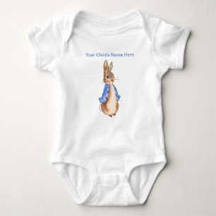 Personalisieren Sie den Namen von Peter dem Rabbit Baby Strampler