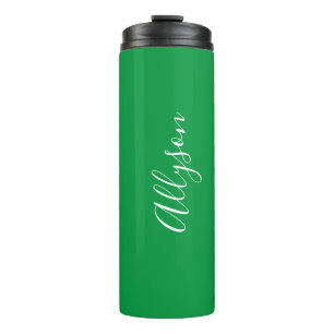 Personalisieren Sie den Namen Wht Script Vertikal, Thermosbecher