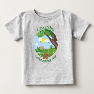Personalisieren Sie den niedlichsten Camper aller  Baby T-shirt