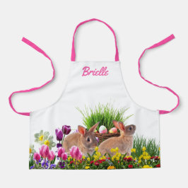 Personalisieren Sie den Ostersonnigen Kindergarten Schürze