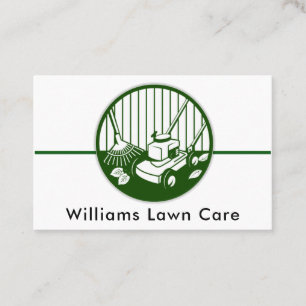 Personalisieren Sie den Rasenmähgarten 100 Visitenkarte