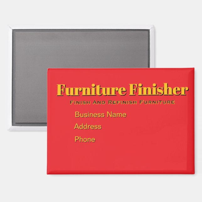 Personalisieren Sie den Refinisher für Werbemöbel Magnet (Vorderseite/Rückseite)