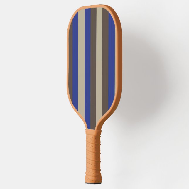 Personalisieren Sie den schick blauen braunen, sen Pickleball Schläger (Links)