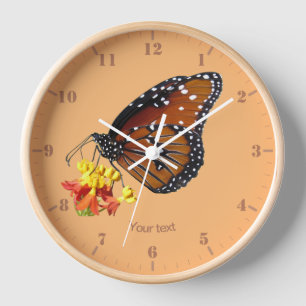 Personalisieren Sie den Schmetterling der Königin  Uhr