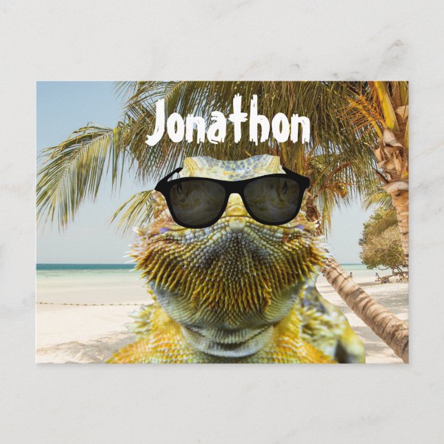 Personalisieren Sie den Sommerstrand Postkarte (Vorderseite)