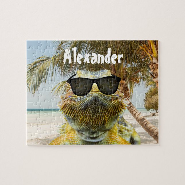 Personalisieren Sie den Sommerstrand Puzzle (Horizontal)