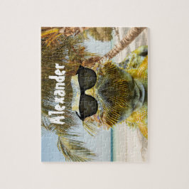 Personalisieren Sie den Sommerstrand Puzzle