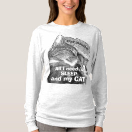 Personalisieren Sie den T - Shirt der Sleepy Cat