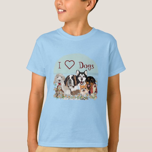 Personalisieren Sie den T - Shirt Text Dog Pack (Vorderseite)