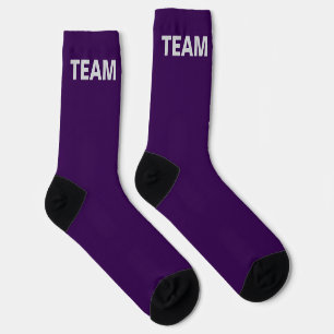 Personalisieren Sie den TEAM-NAME Lila Socken