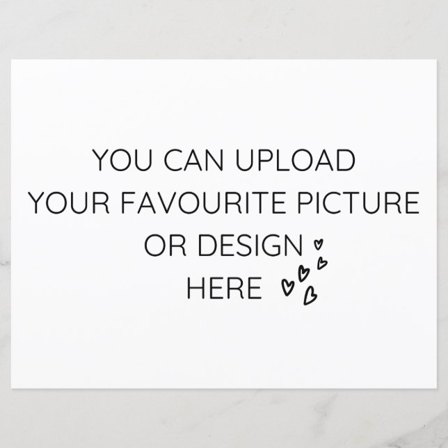 Personalisieren Sie die 8,5" x 11"-Gehäusekarte -  (Vorderseite)