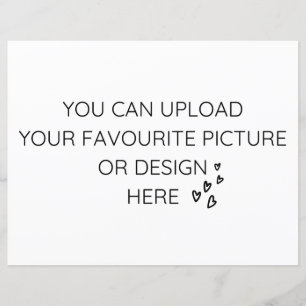 Personalisieren Sie die 8,5" x 11"-Gehäusekarte -