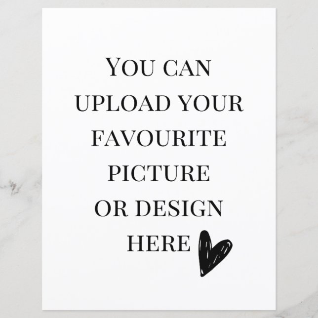 Personalisieren Sie die 8,5" x 11"-Gehäusekarte -  (Vorderseite)