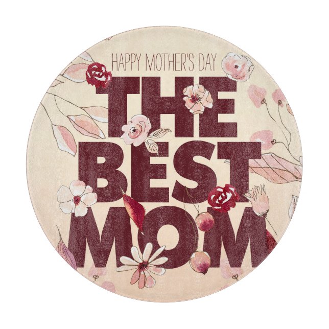 Personalisieren Sie die beste Mama | Muttertag Schneidebrett (Vorderseite)