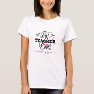 Personalisieren Sie die besten Lehrer je Typografi T-Shirt