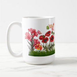 Personalisieren Sie die Blume von Aug Birth & Ston Kaffeetasse
