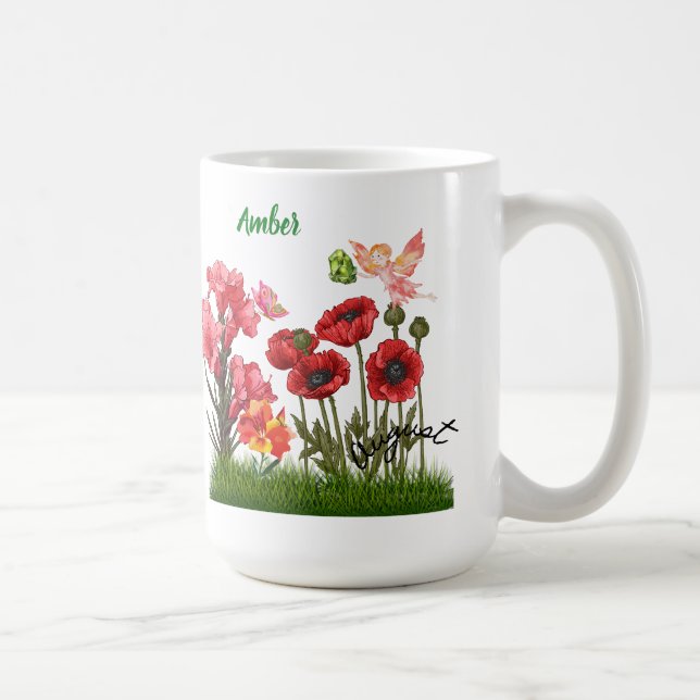 Personalisieren Sie die Blume von Aug und Stone Co Kaffeetasse (Rechts)